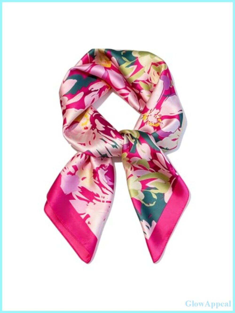 Silk Scarf for Women 27.5 Inch Square Satin Head Scarf Hair Bandana